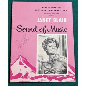 Rare Cast Signed 1965 Sound Of Music Broadway Janet Blair, John Myhers 10 Others